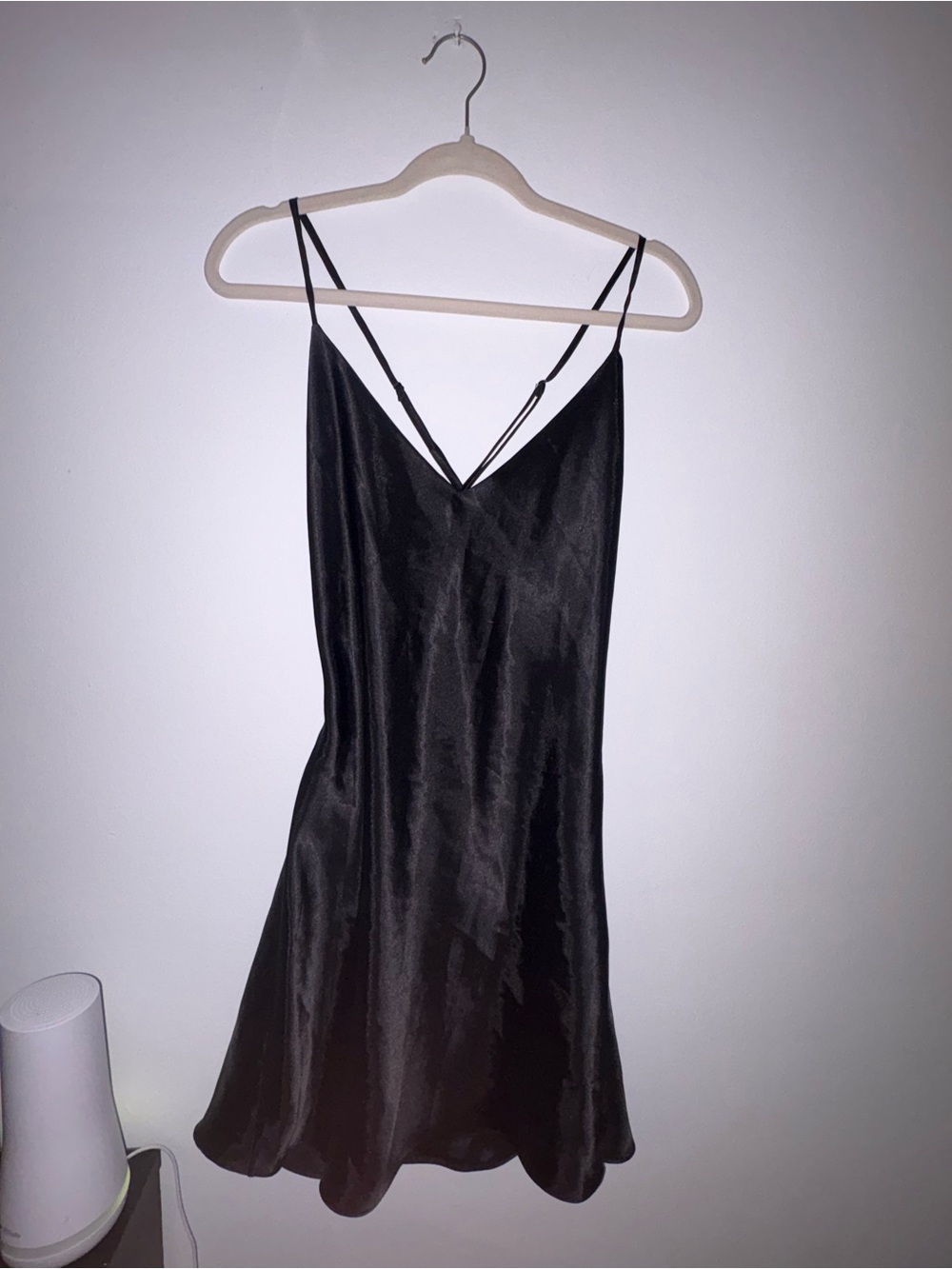Vintage VS Black Slip Dress with Spaghetti Straps